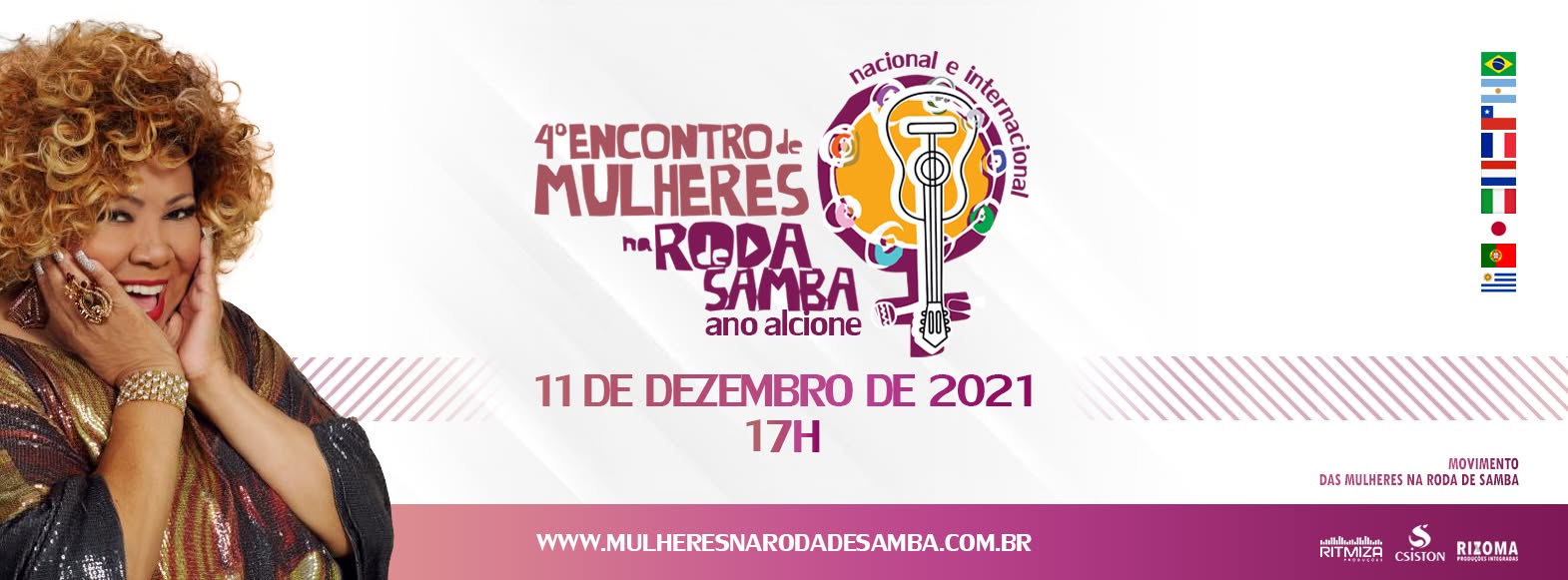 CURITIBA 4° Encontro Nacional e Internacional de MULHERES NA RODA DE SAMBA (Ano Alcione)