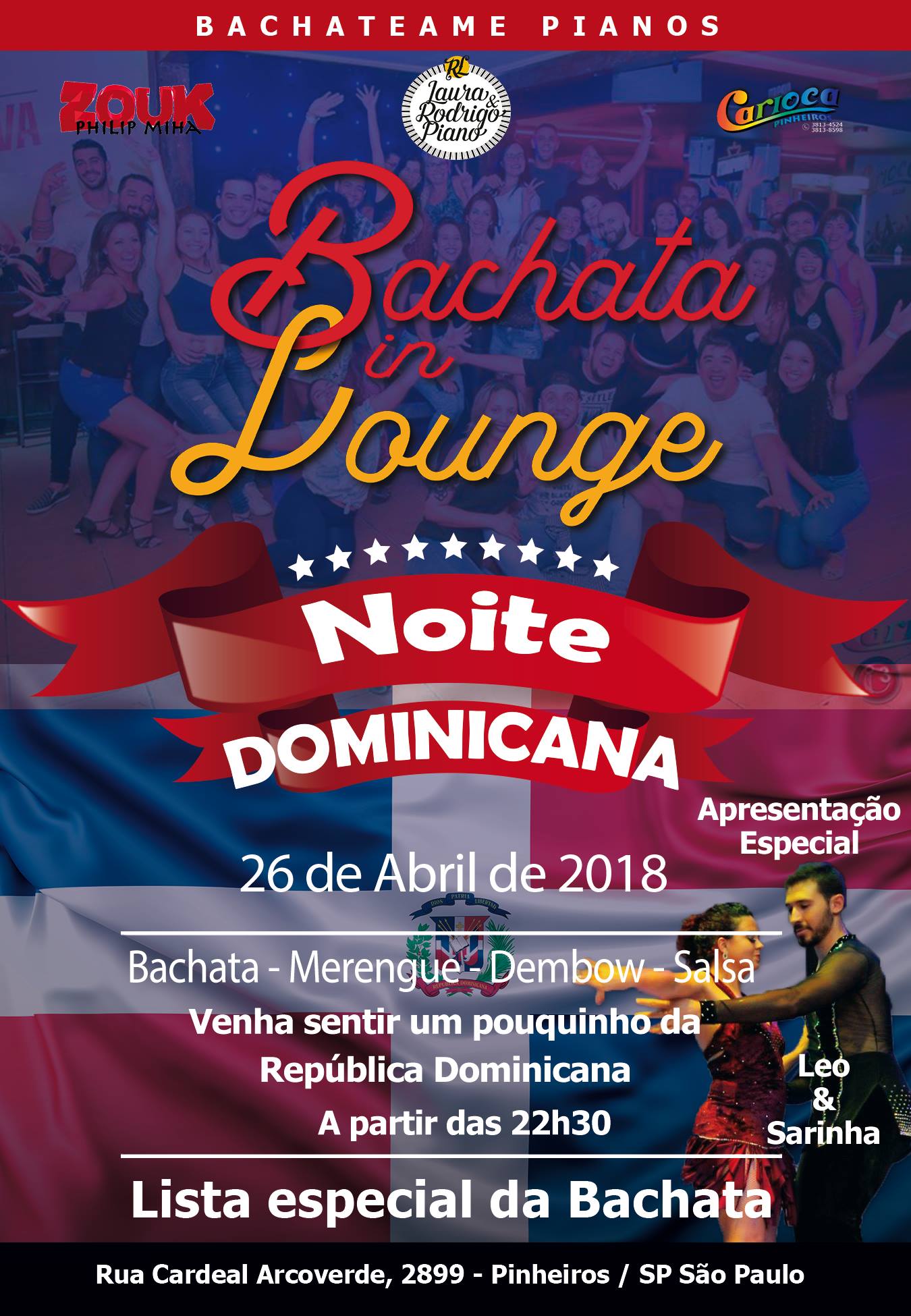 Noite Dominicana - Bachata in Lounge - Carioca Club