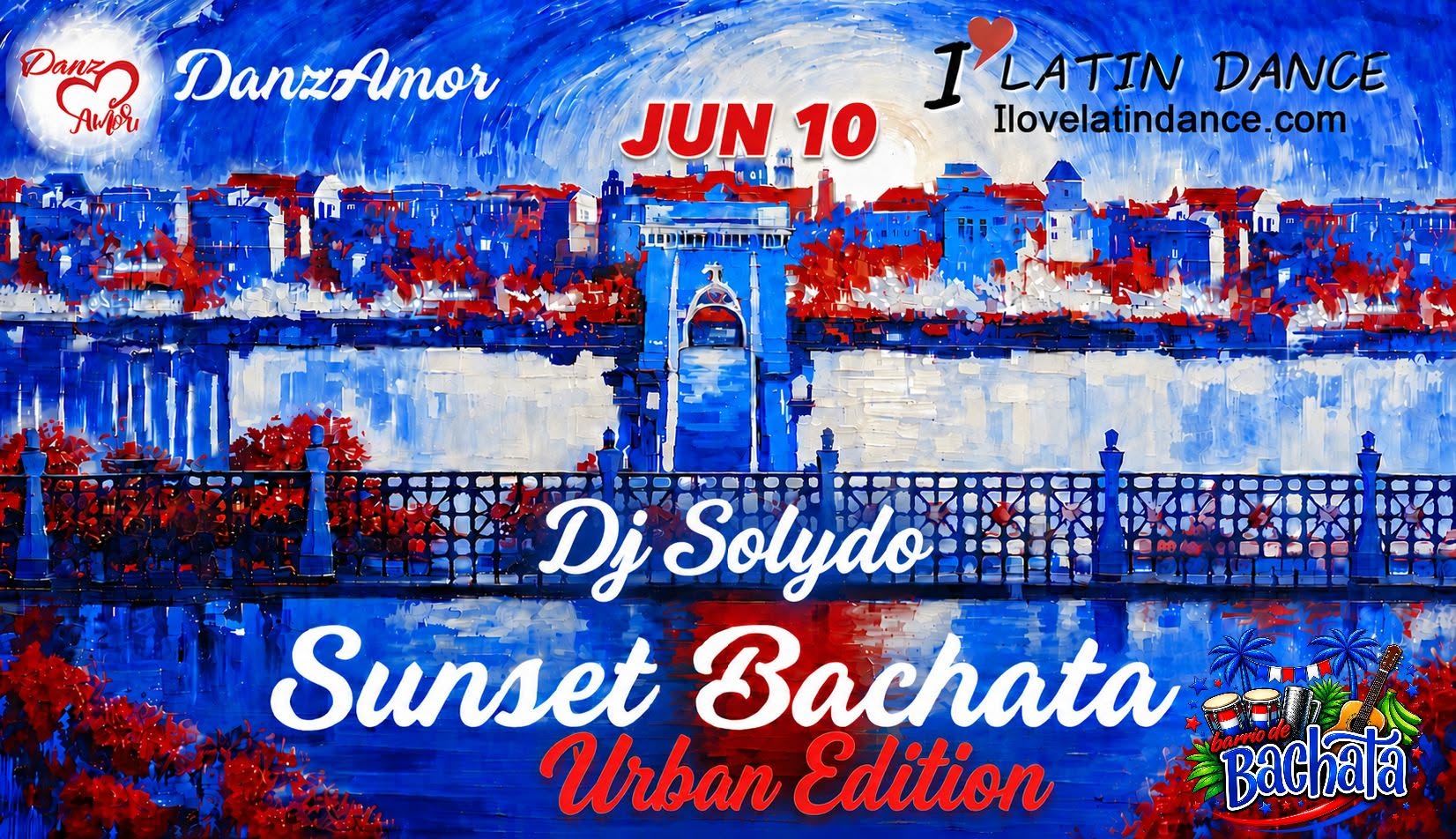 Sunset Bachata Urban Edition ❤️🤍💙