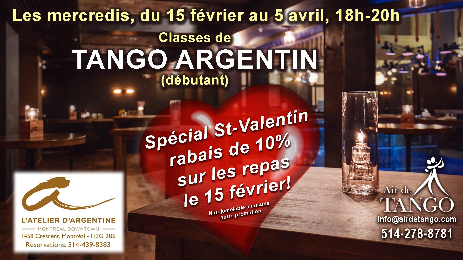 Air de Tango à l'Atelier d'Argentine!