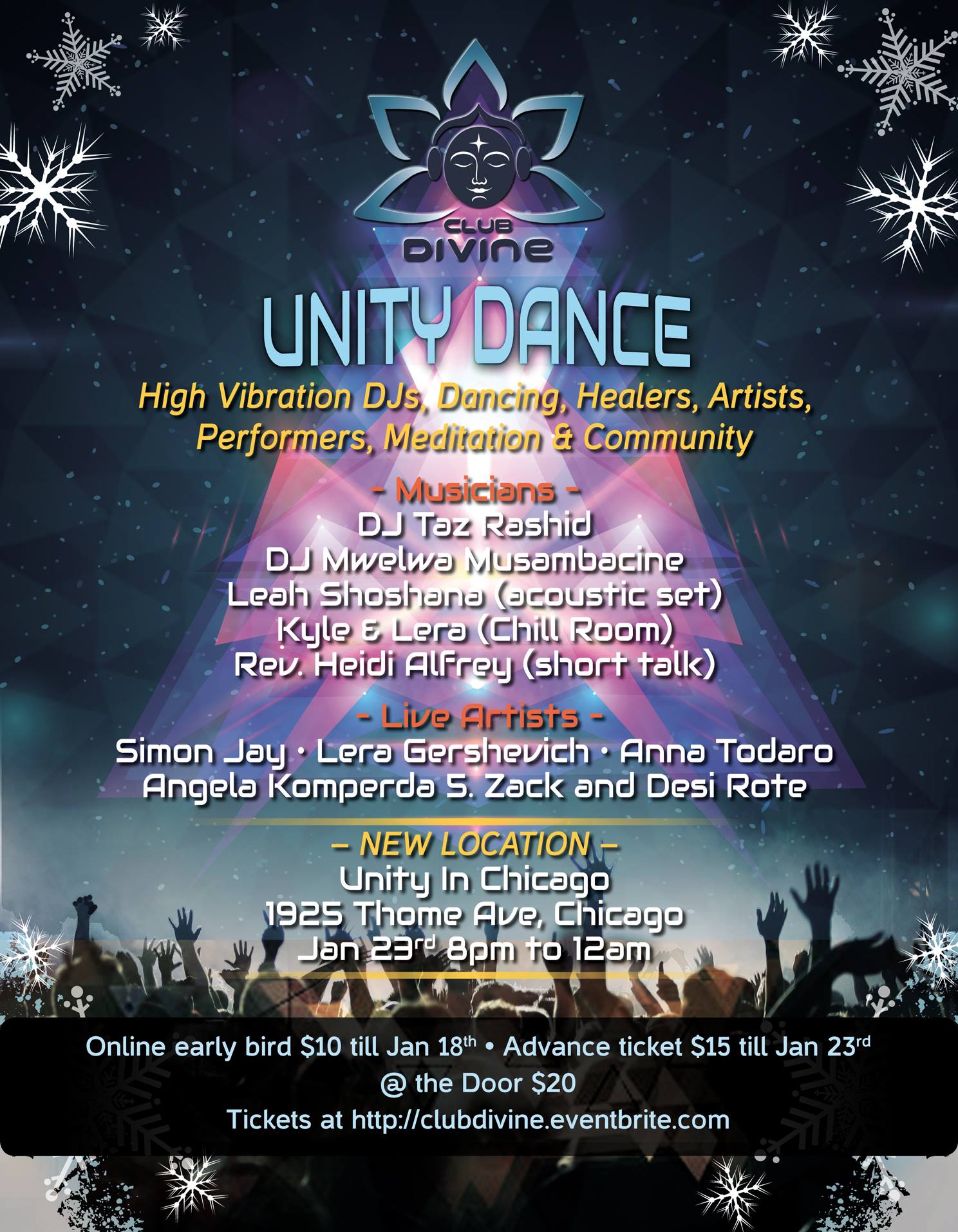 CLUB DIVINE- UNITY Dance (Jan 23rd)
