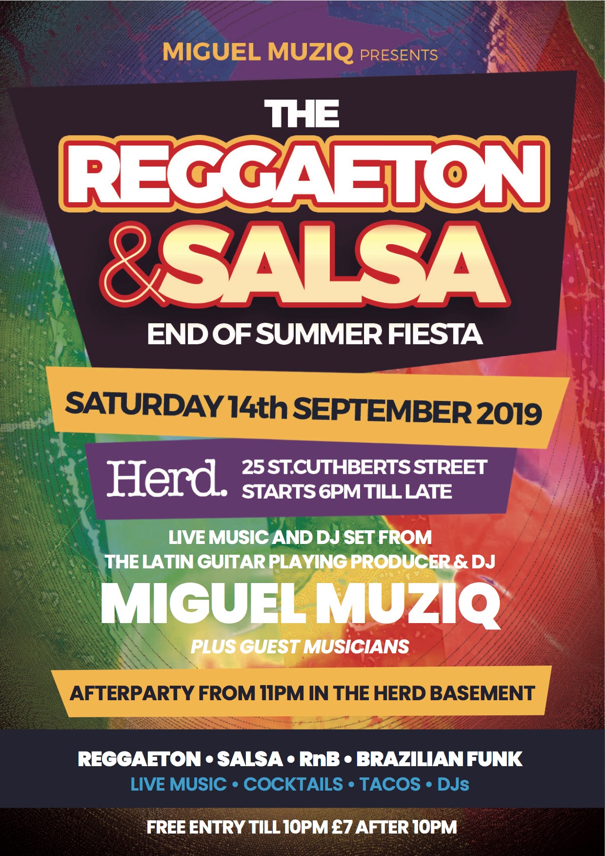 The Reggaeton & Salsa End of Summer Fiesta