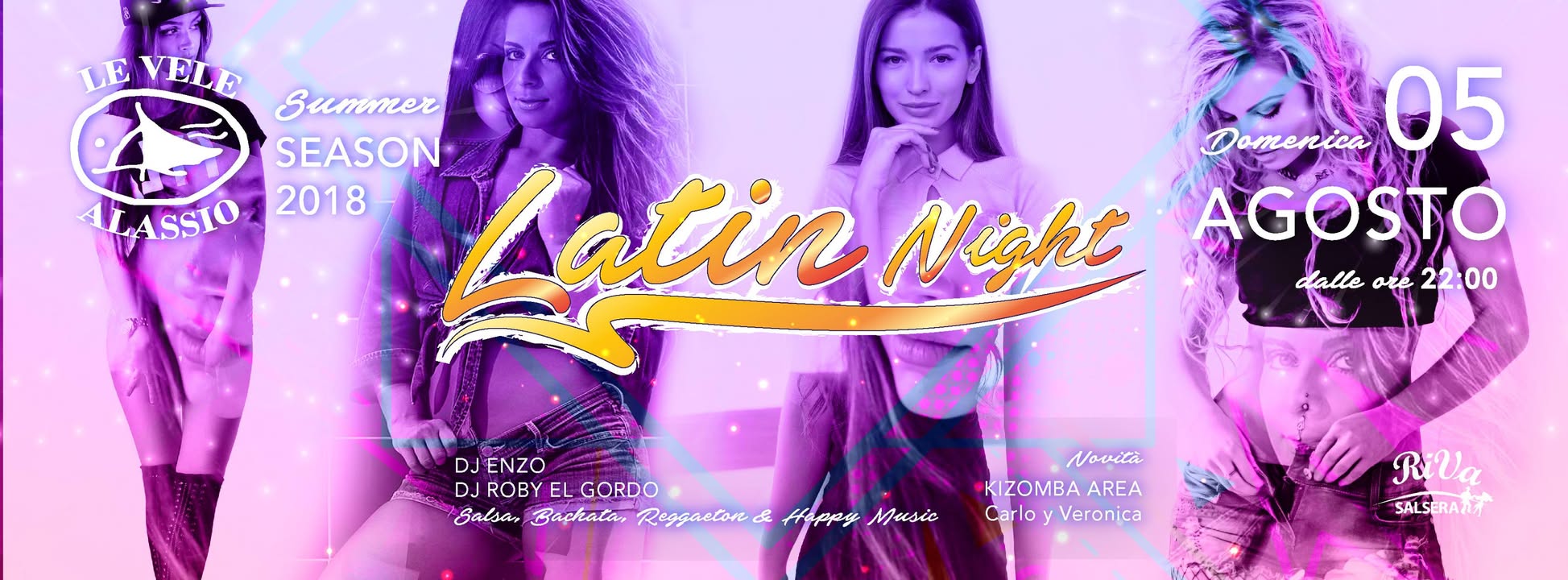 Dom 5 Agosto: Le Vele Alassio - Latin Night
