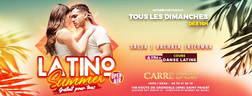 Latino Summer DJ Andry : Salsa Bachata + DJ Stompy : Kizomba Terrasse + Salle Intérieure