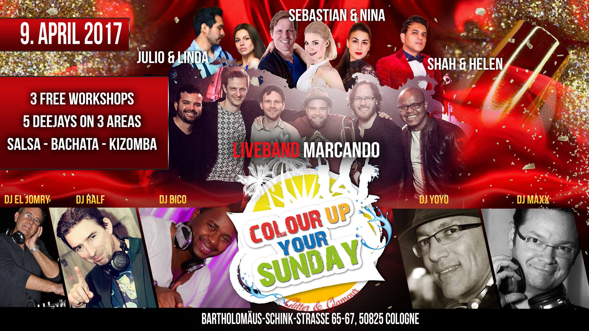 Colour up your Sunday Salsaparty - Liveband Edition
