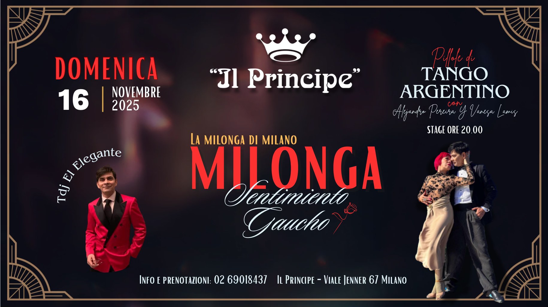 Il Principe - Milonga " Sentimiento Gaucho " - Stage Pereira & Lamis - Tdj El Elegante