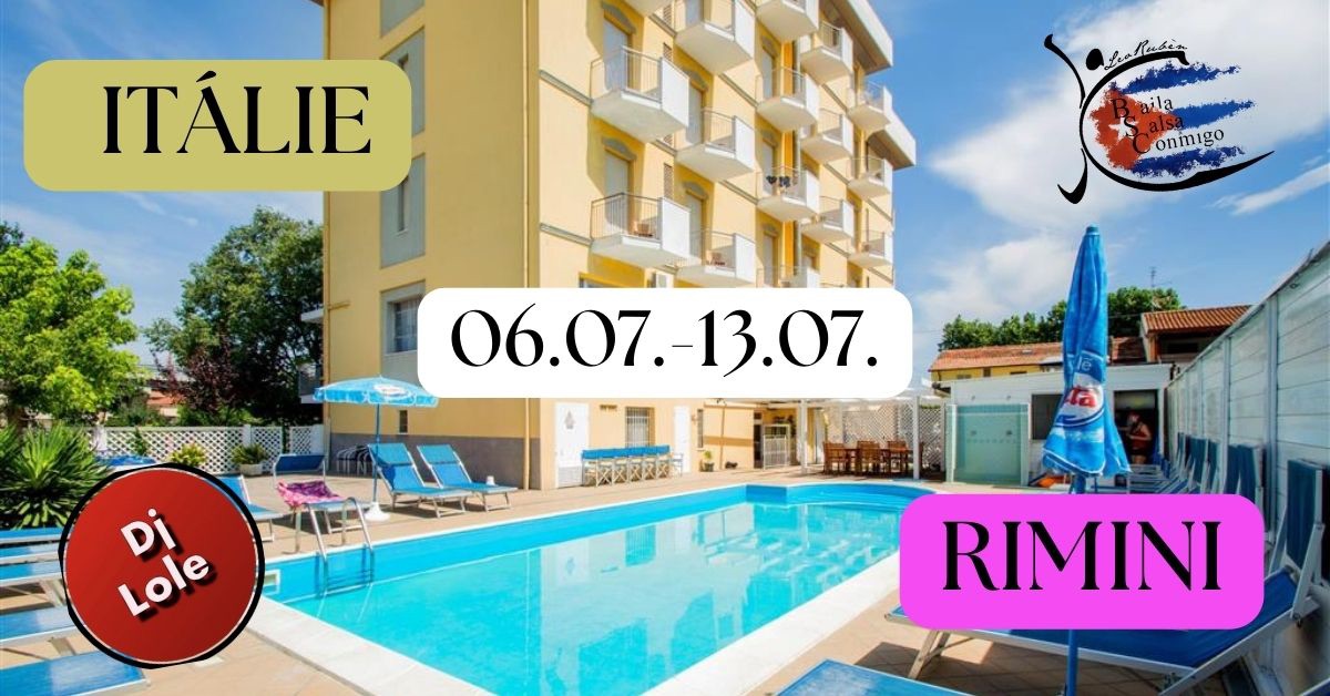 Dance holiday, ITÁLIE, Rimini, KUBÁNSKÝ LEKTOR & DJ LOLE !!! 🌞💃🕺🏽🎶