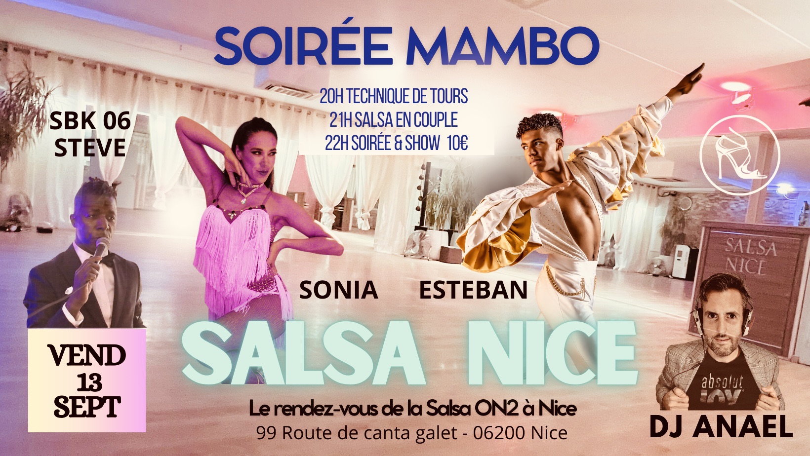 SOIRÉE MAMBO Stages guest Esteban Dj Anael