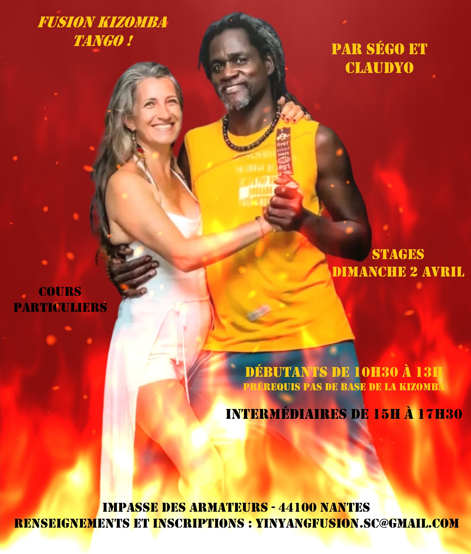Stage Fusion Kizomba Tango pour débutants et intermédiaires