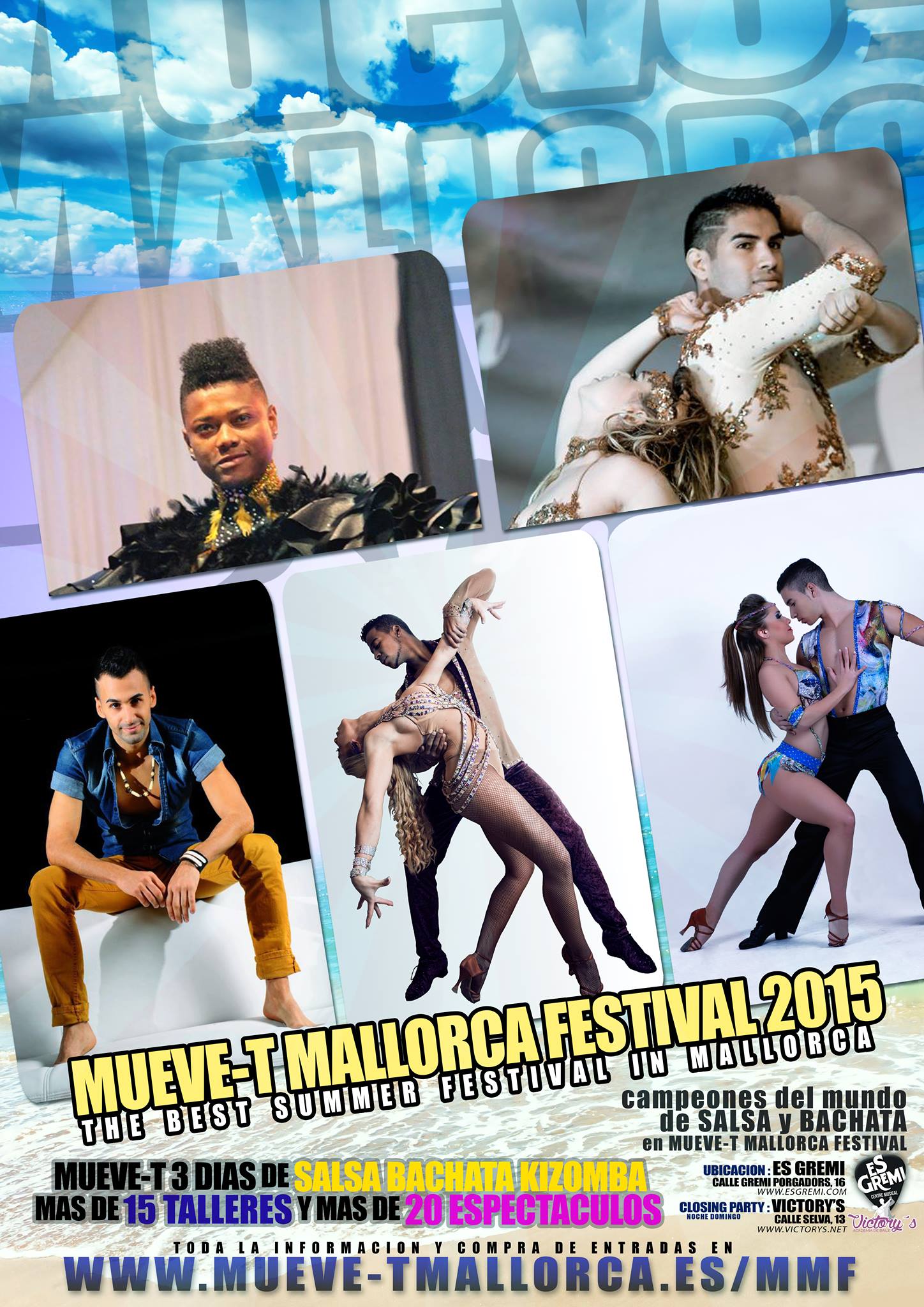 MMF 2015 - Mueve-T Mallorca Fest 2015 - SALSA BACHATA KIZOMBA, todo lo MEJOR para TI