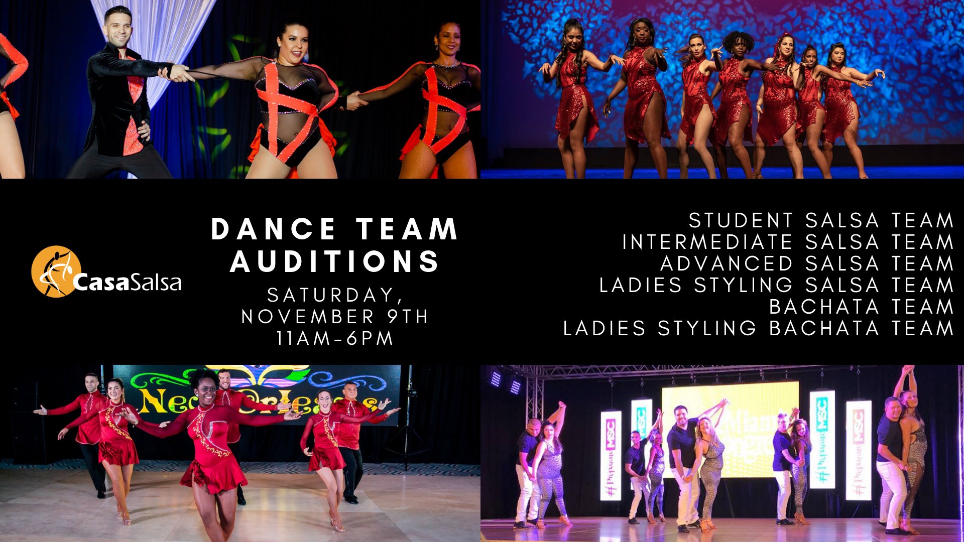 Casa Salsa Team Auditions