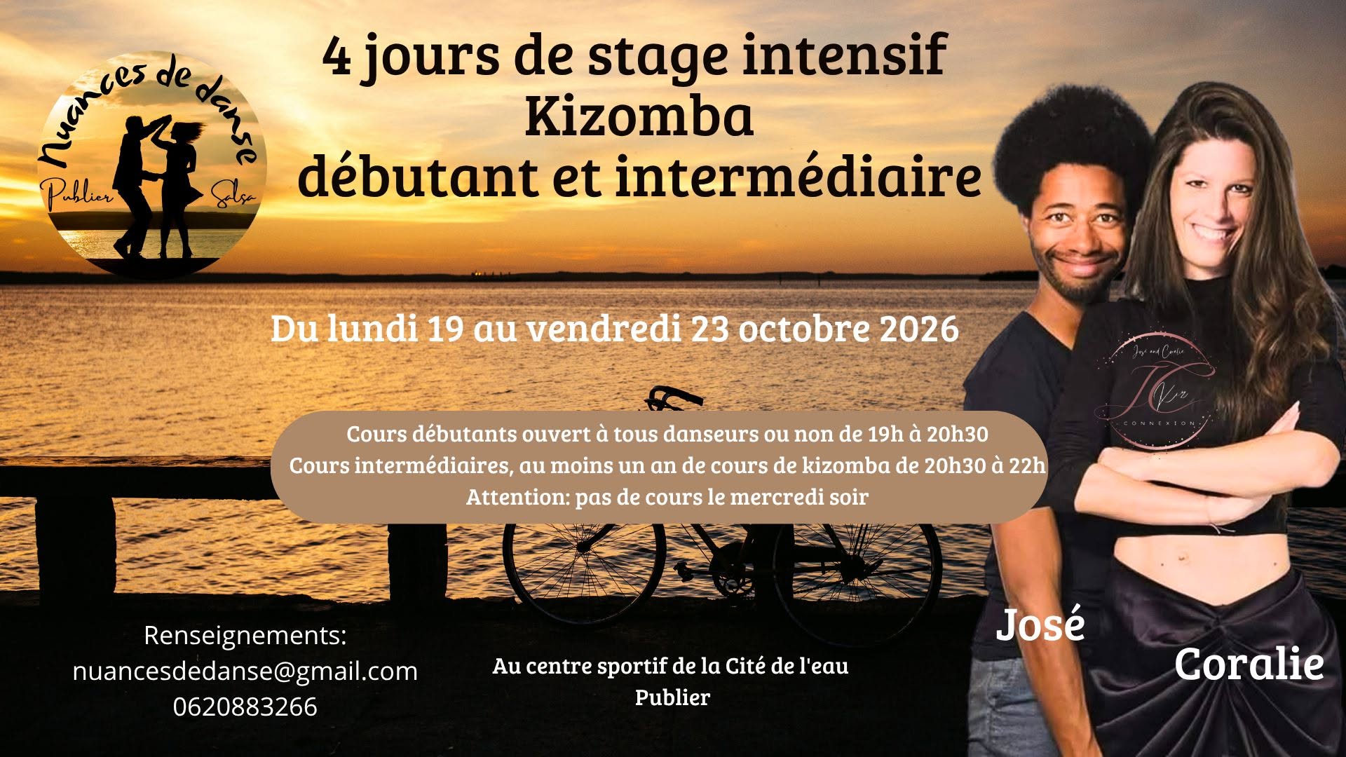 Stage intensif kizomba débutant et intermédiaire