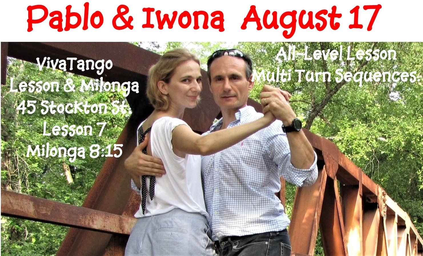 Pablo Garcia Gomez & Iwona Ionescu host Milonga and Lesson