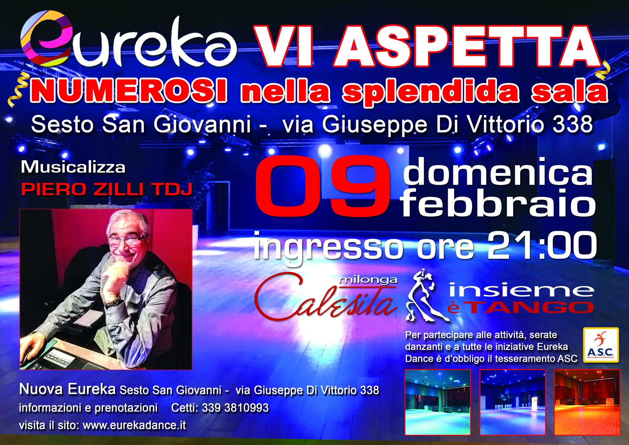 Milonga Calesita nella Nuova Sala Eureka!