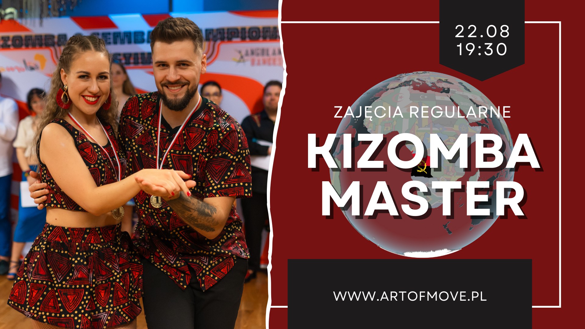 Kizomba Master - zajęcia regularne 22.08 Art of Move