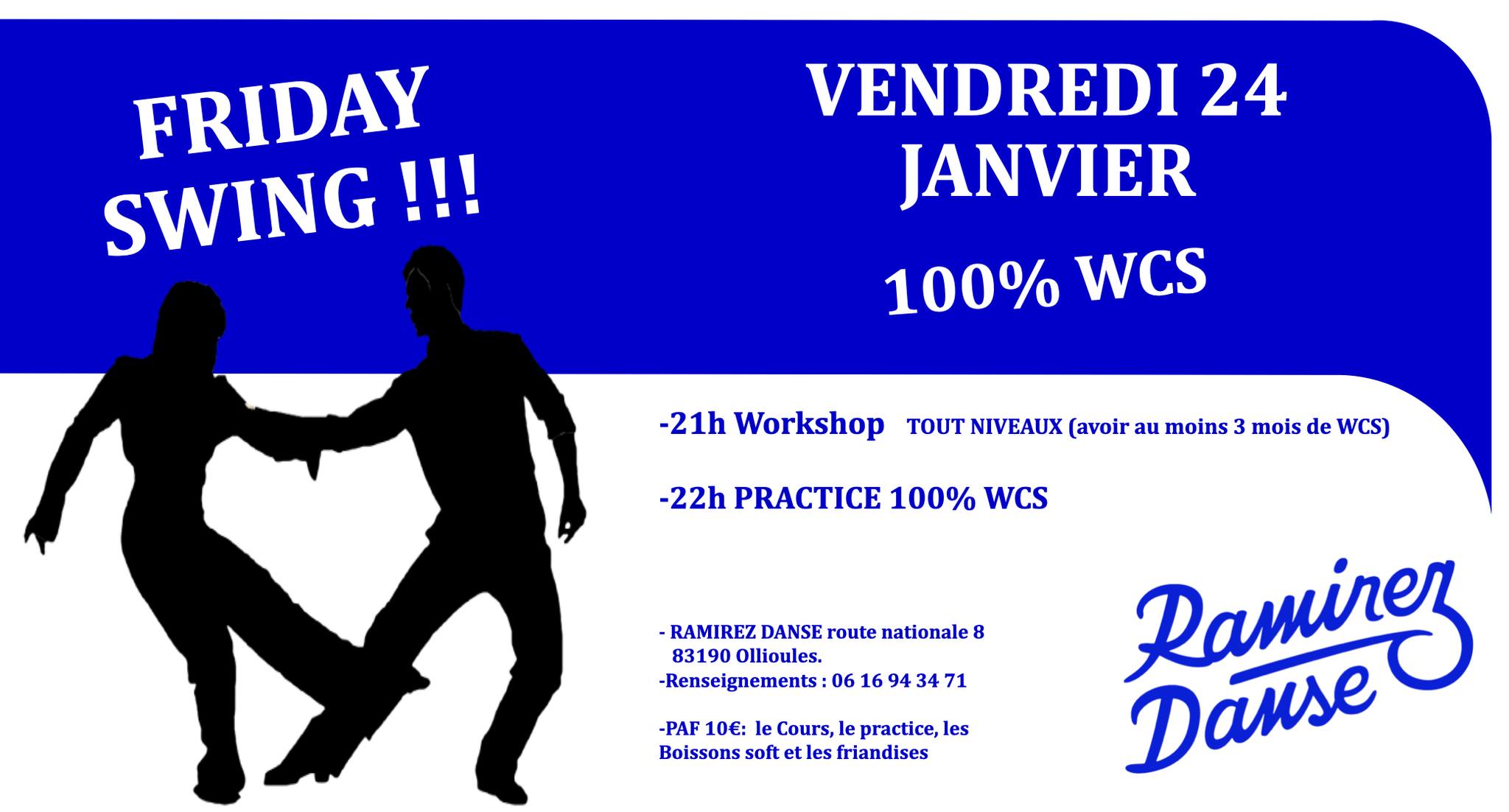 Friday Swing 100% WCS Cours + mise en pratique.