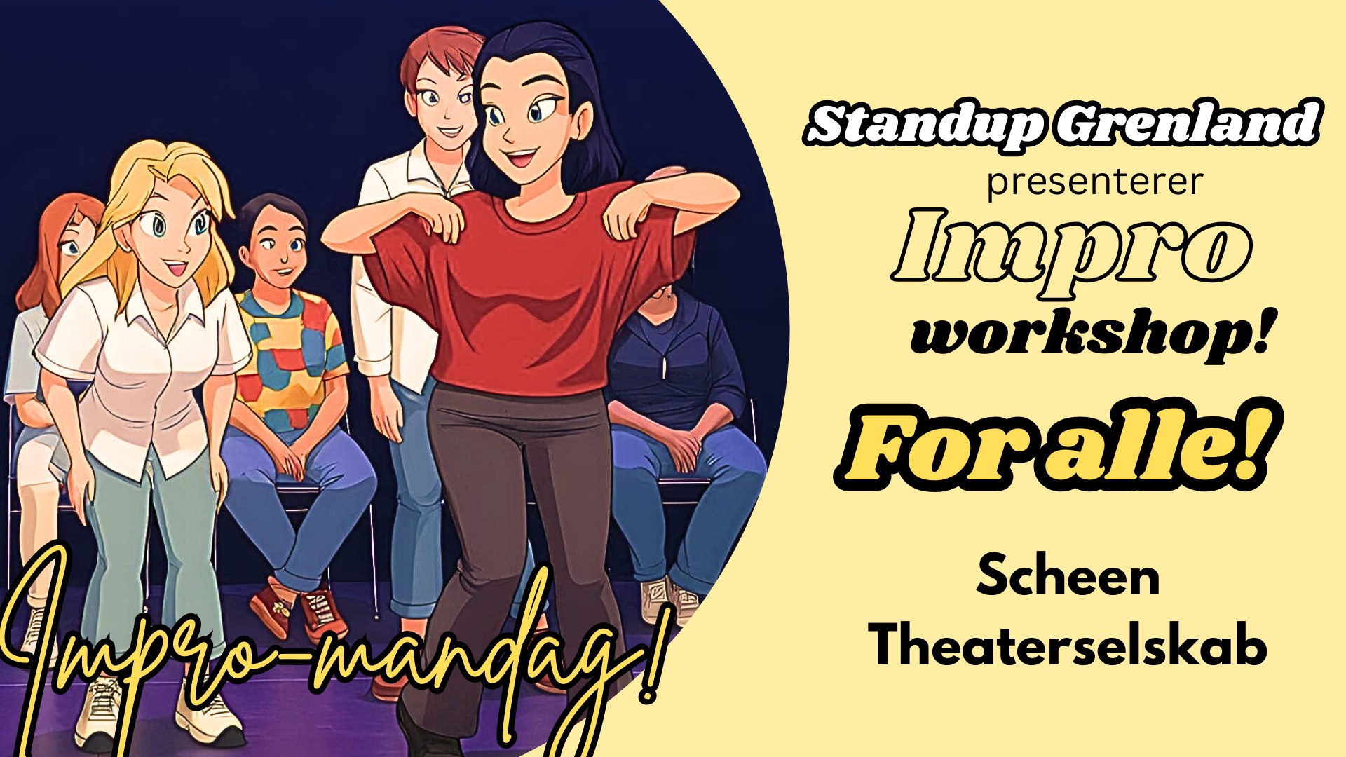Impro-workshop for alle! đ