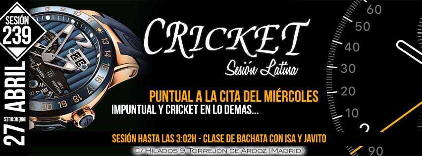 Cricket puntual a la cita del miércoles