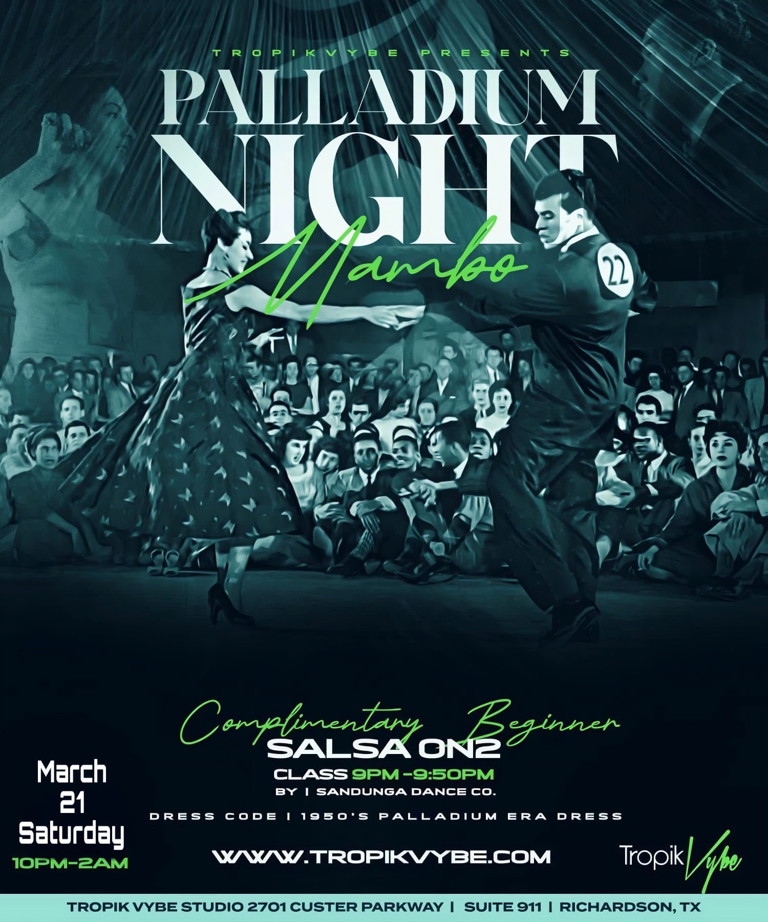 DFW Salsa Social Night - 1950s Palladium Nightclub Theme