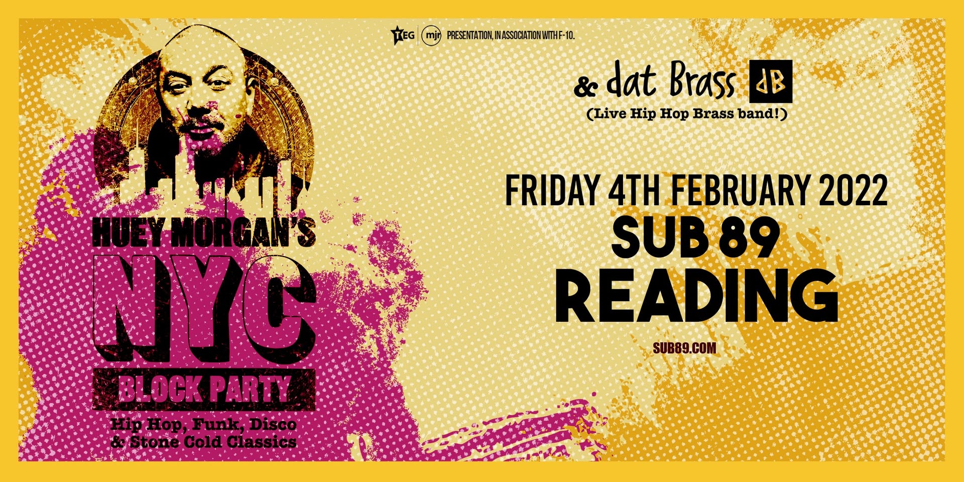 Huey Morgan's NYC Bloc Party & Dat Brass at SUB89 Reading
