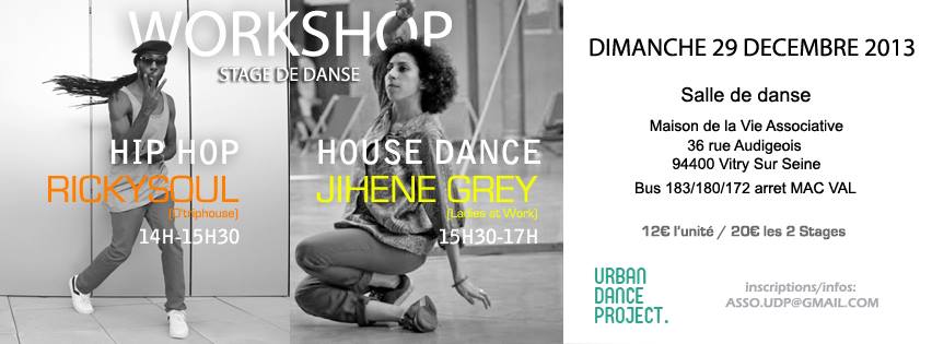 UDP WORKSHOP HIP HOP & HOUSE DANCE with RICKYSOUL + JN GREY
