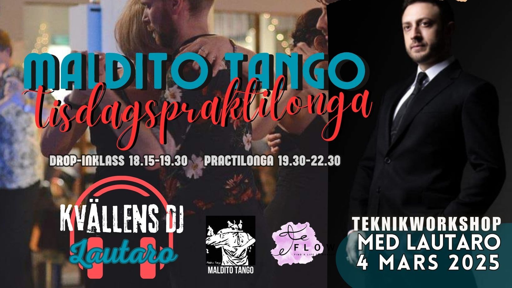 Maldito Tango Tisdagspraktilonga & Workshop med Lautaro