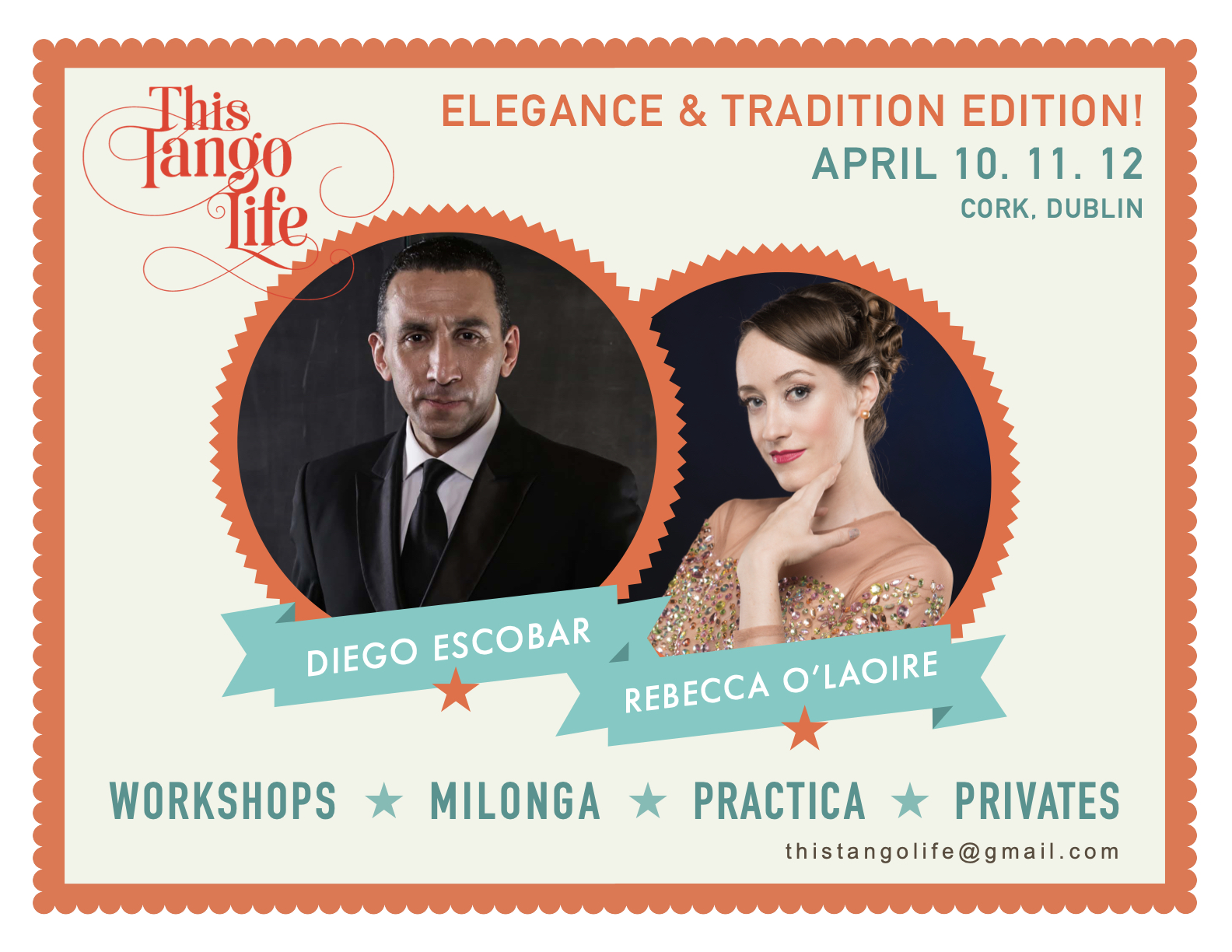 Diego Escobar & Rebecca O'Laoire: Fri- Sunday 10-13 April 2026