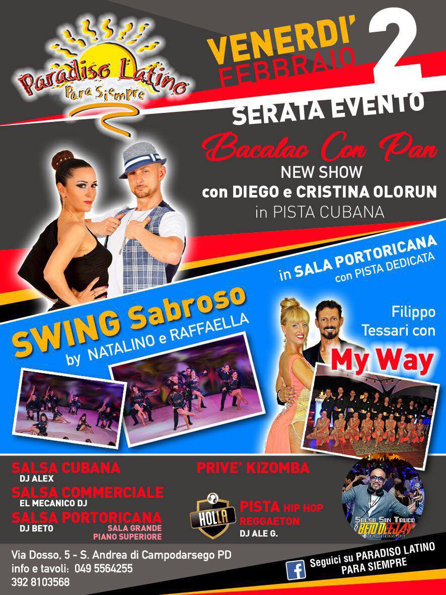 Paradiso Latino Padova Grande Shwo 02 02 18 Serata Evento