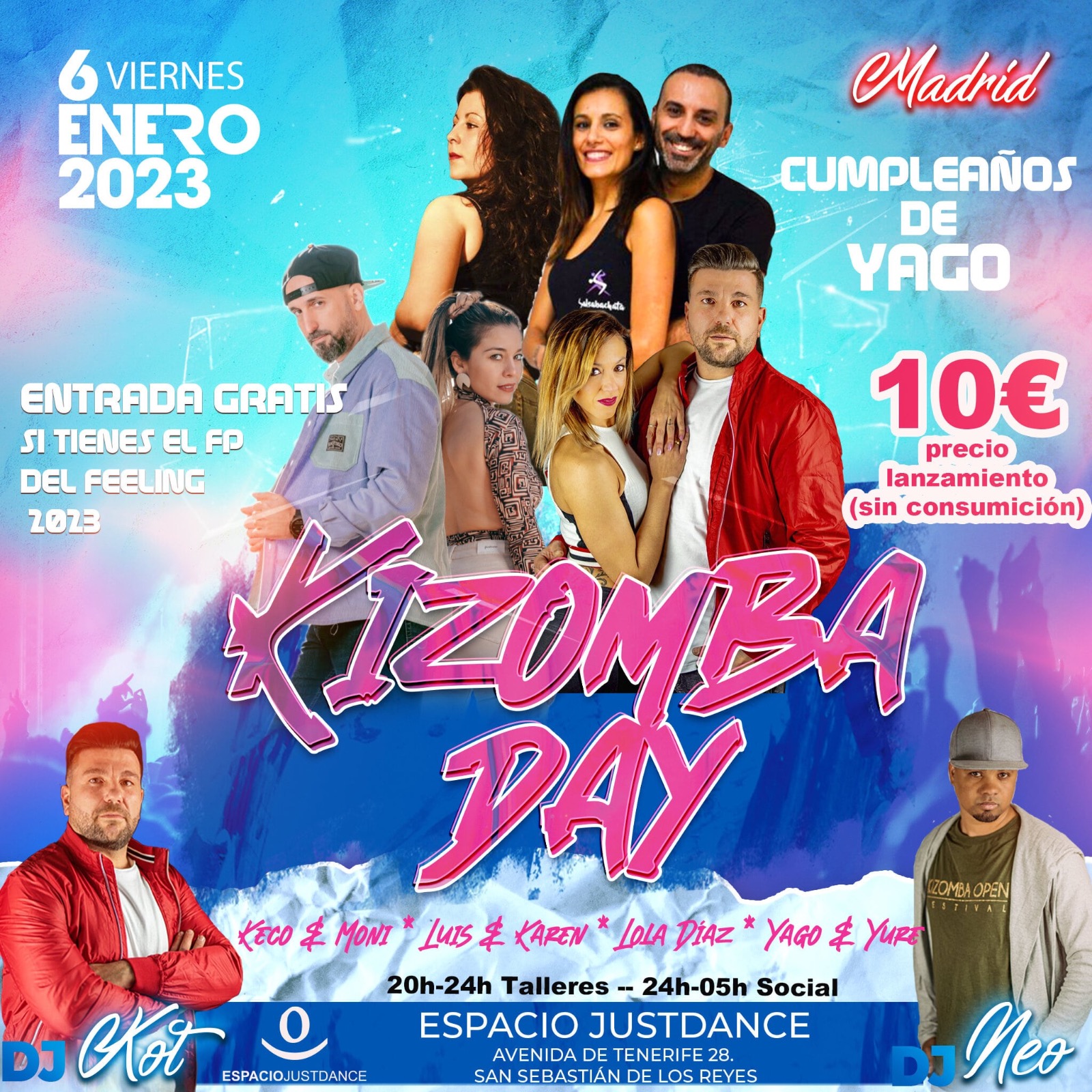 KIZOMBA DAY MADRID (Viernes 6 Enero)