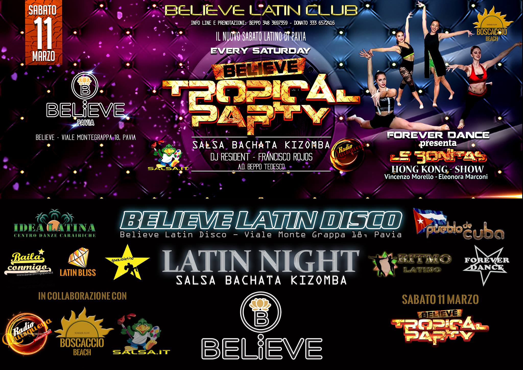Sabato 11 marzo 2017 believe latino pavia