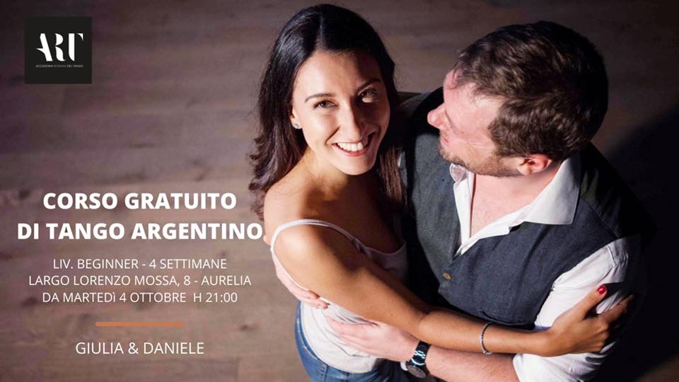 Corso di tango gratuito - liv beginner - da mart 4 ottobre - h 21.00 - per 4 settimane