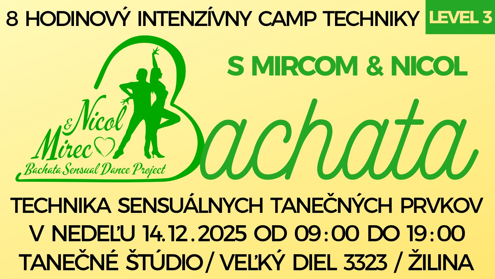Bachata Camp Techniky 2025 - Technika Sensuálnych Tanečných Prvkov L3