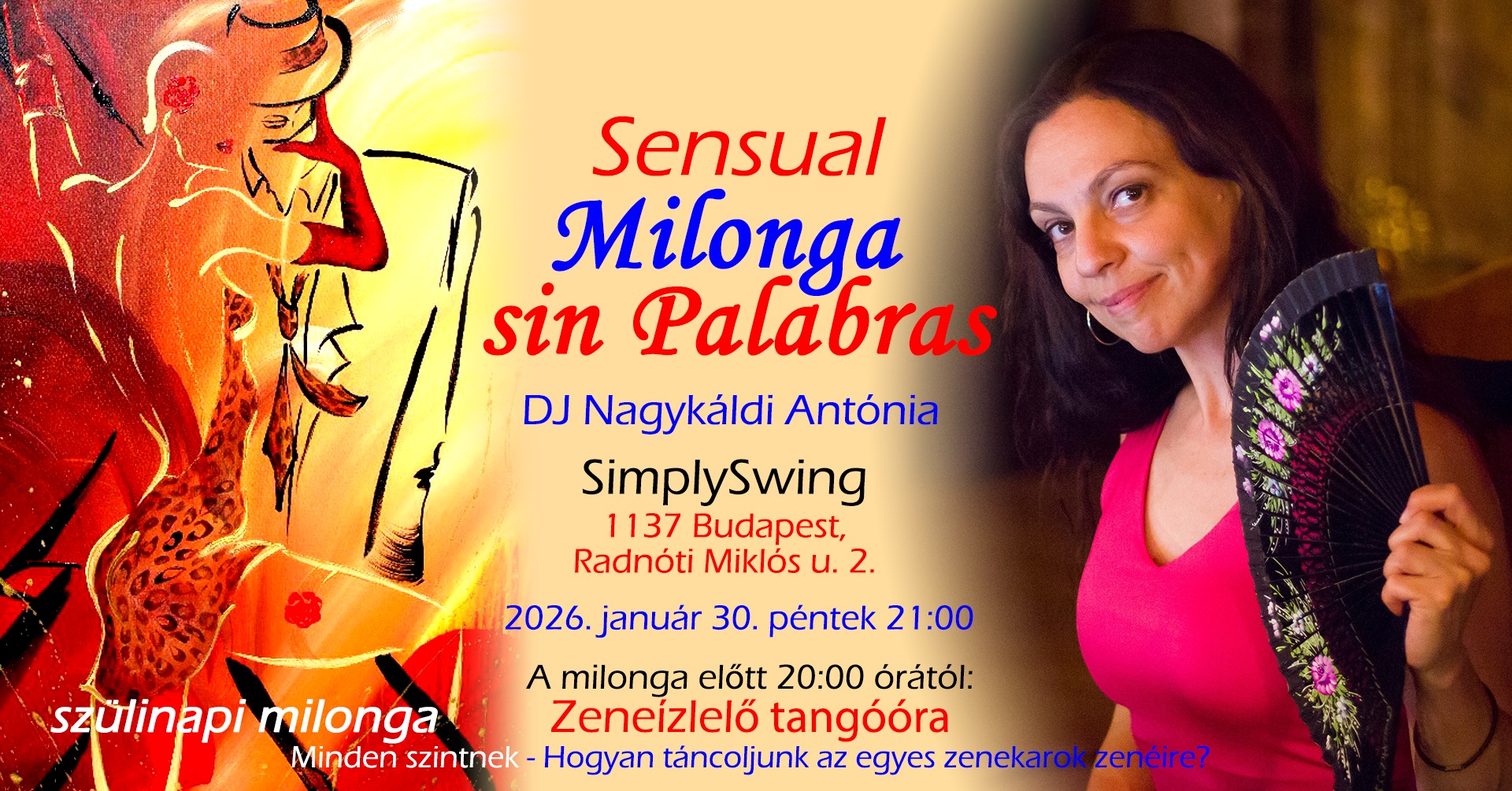 ❤️🍷💃🕺 SENSUAL MILONGA sin Palabras DJ Toncsi @ SimplySwing 🎶❤️