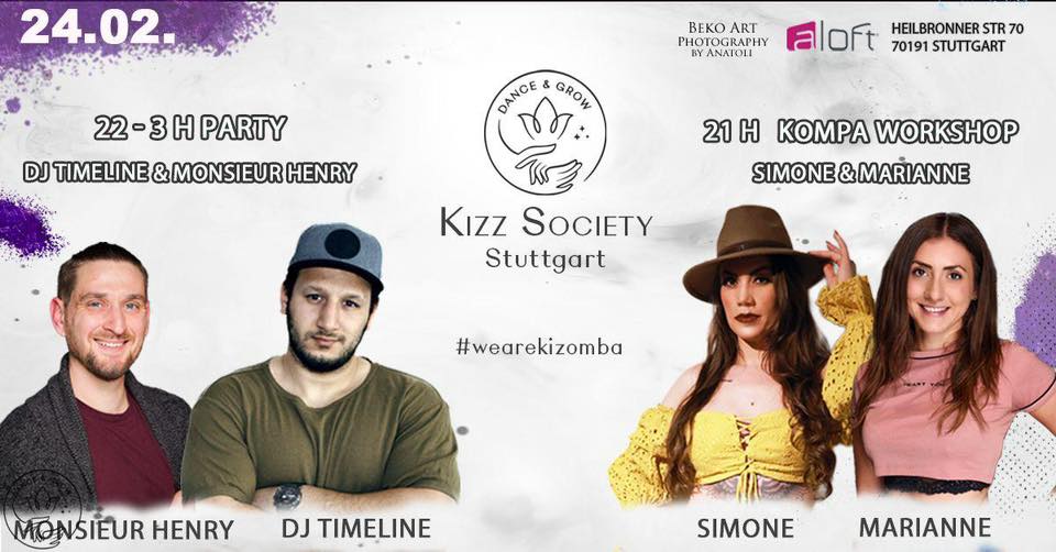 Kizz Society Stuttgart Opening - Kompa Workshop and Party with DJ Timline & Monsieur Henry