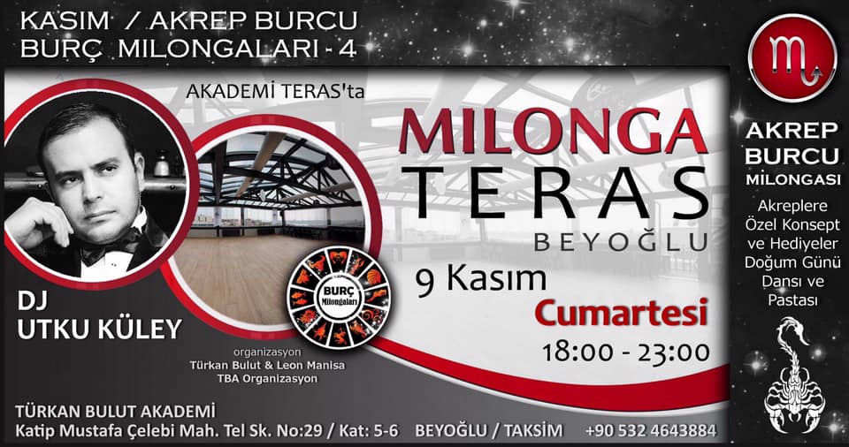 Milonga Teras Akrep Burcu Milongası DJ Utku Küley