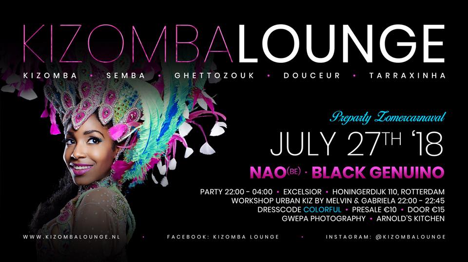 Kizomba Lounge Preparty Zomercarnaval