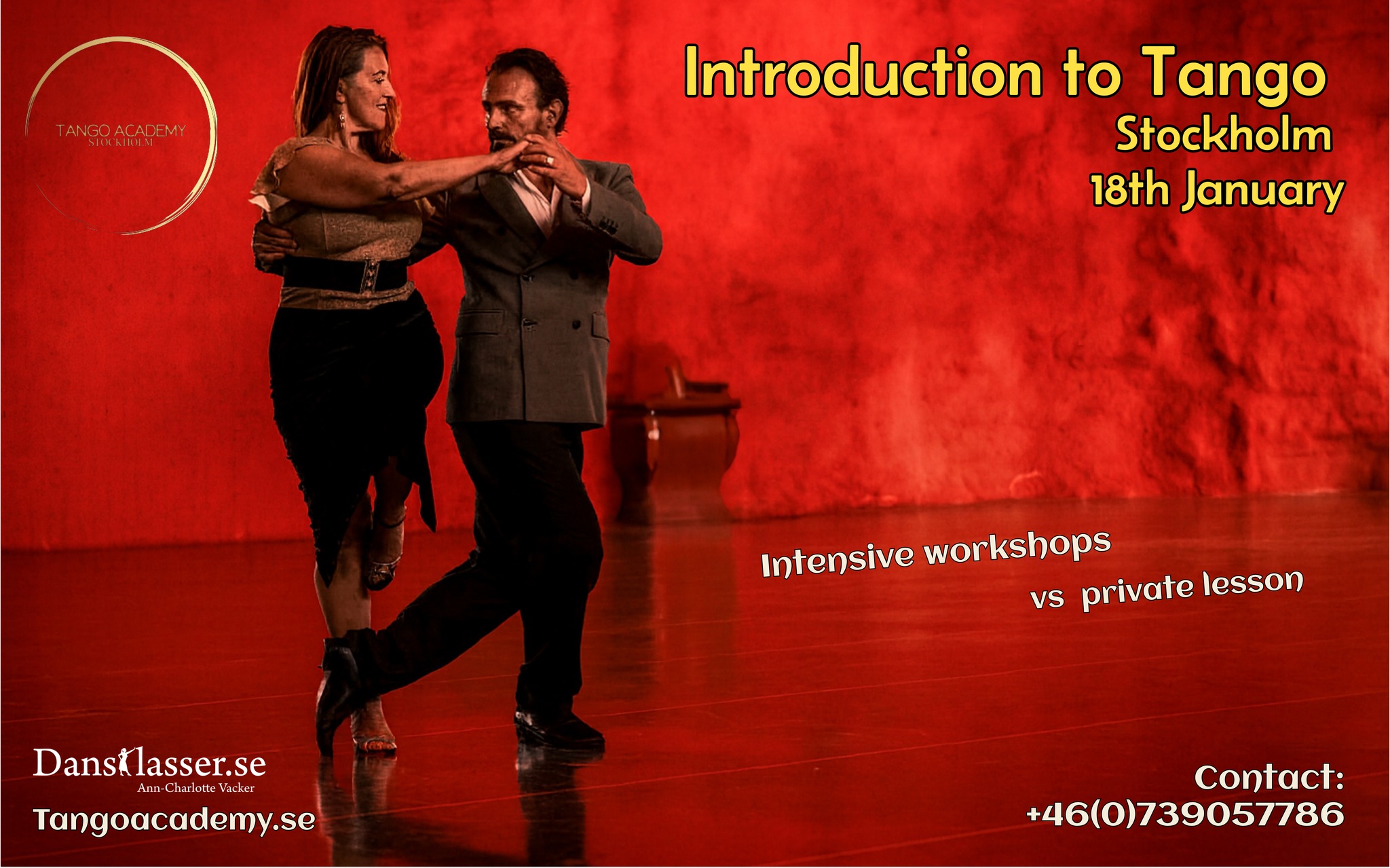 Introduction to Tango - Absolute Beginners. Workshop or Private Lesson