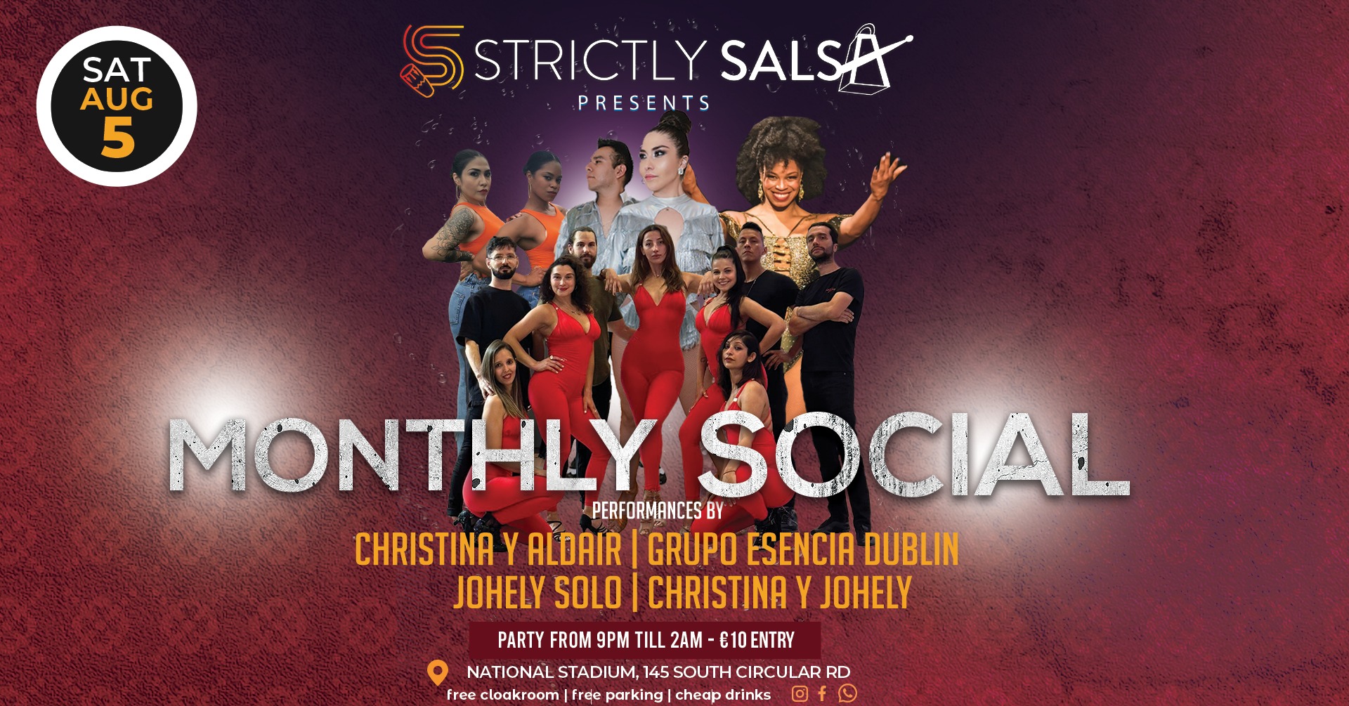 August Monthly Social with Salsa & Bachata Shows
