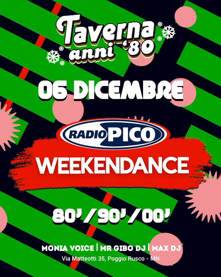 TAVERNA ANNI '80 - WEEKEND DANCE
