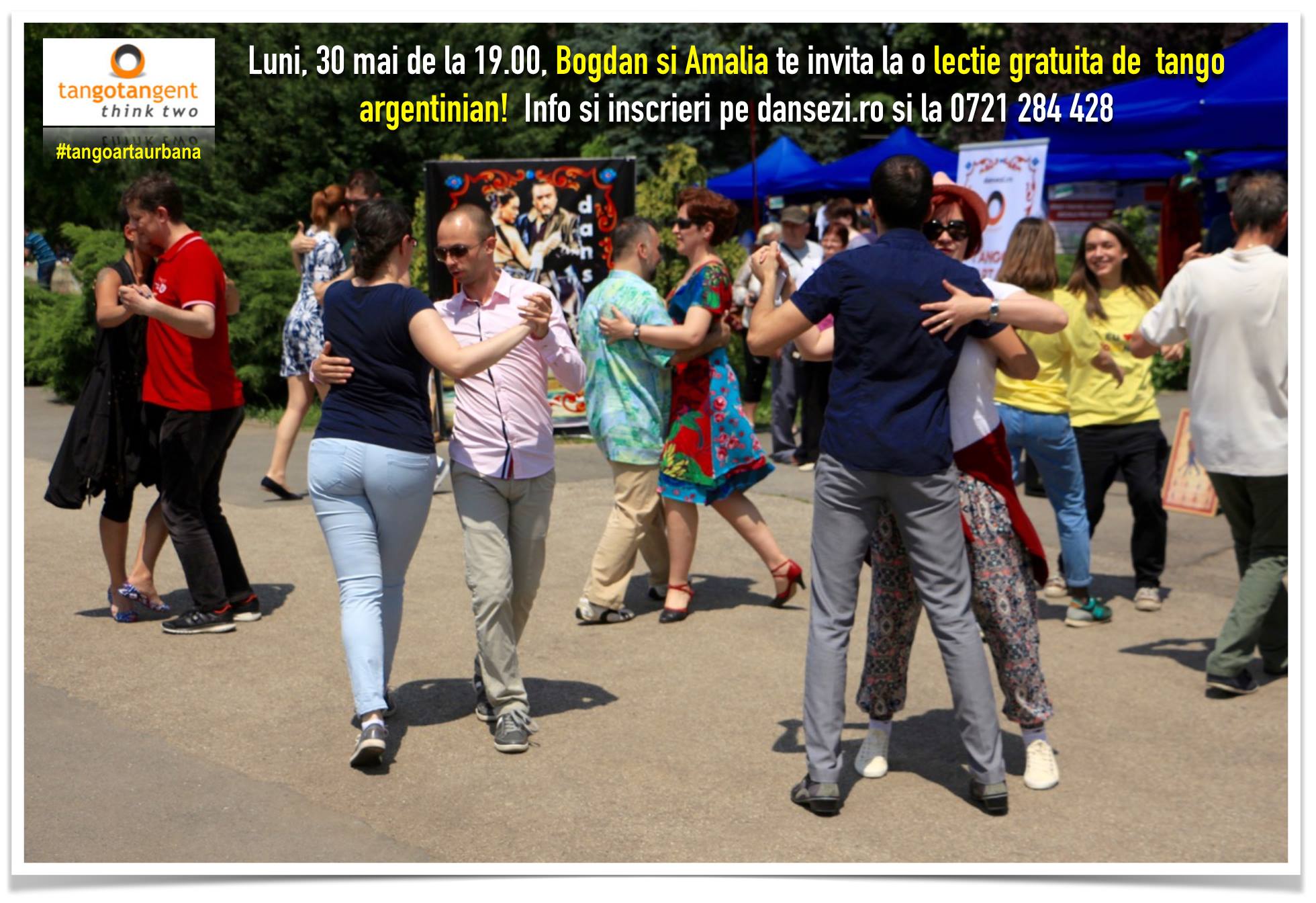 Tango ARTĂ URBANĂ la ONGFest - duminica, 12.00-18.00 in Parcul Herăstrău