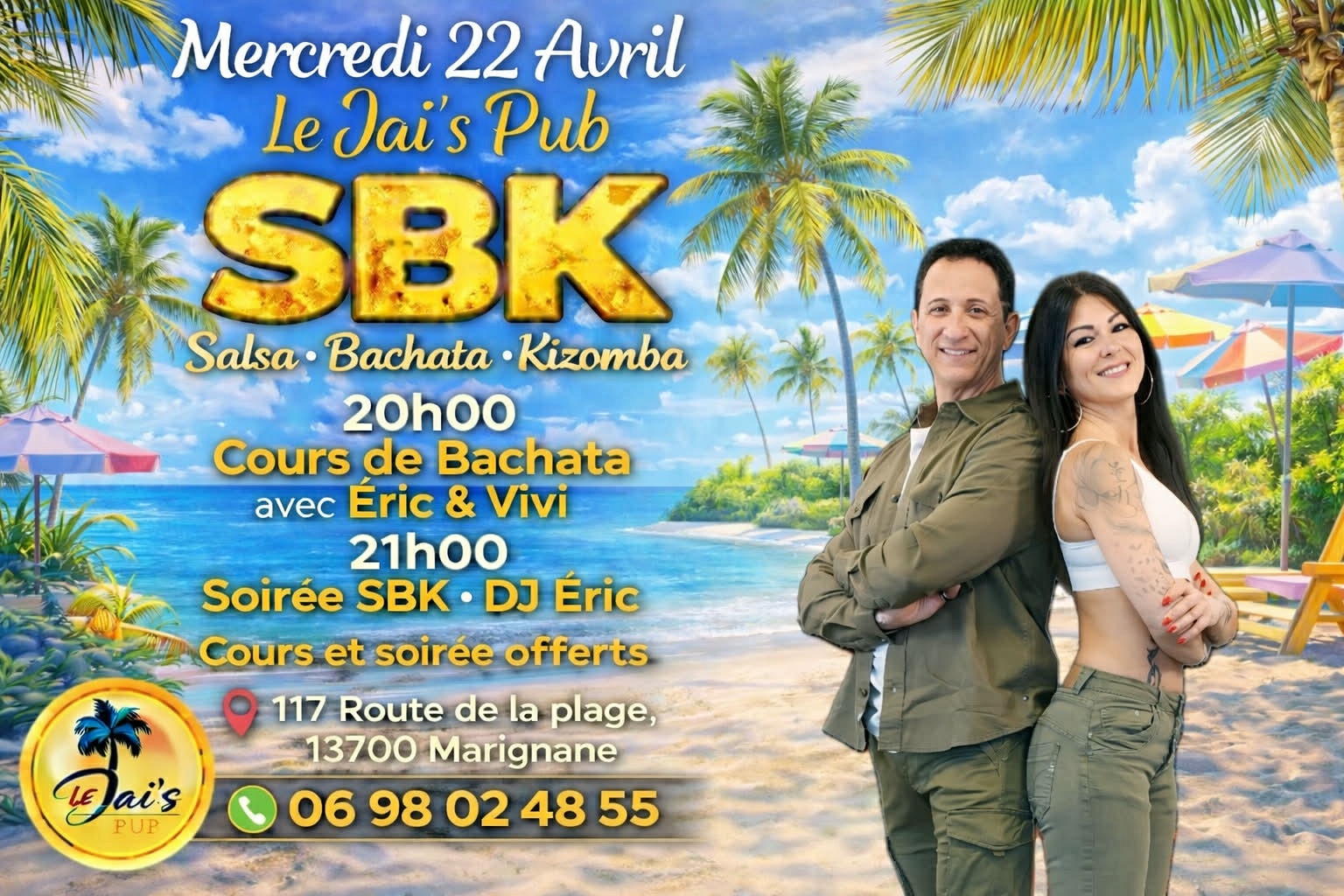 COURS BACHATA & SOIRÉE SBK