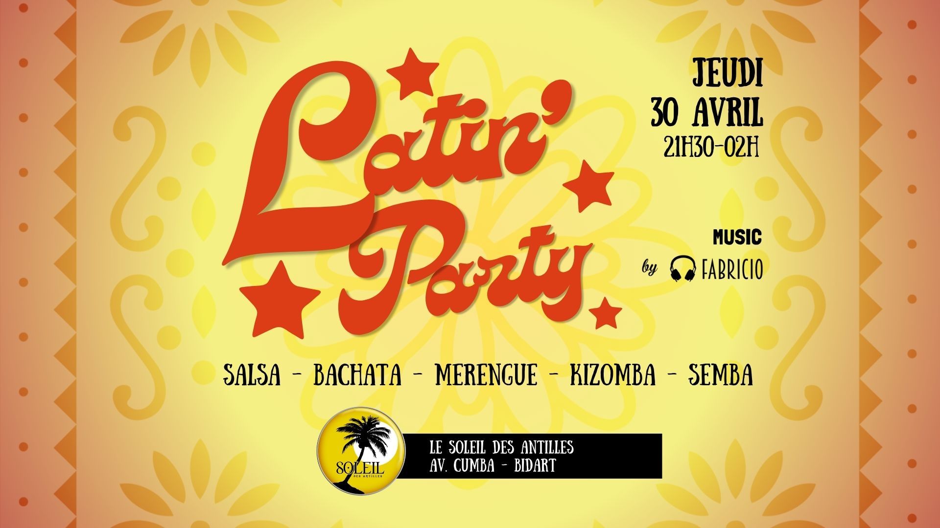 Latin'Party : salsa bachata merengue semba kizomba à Bidart