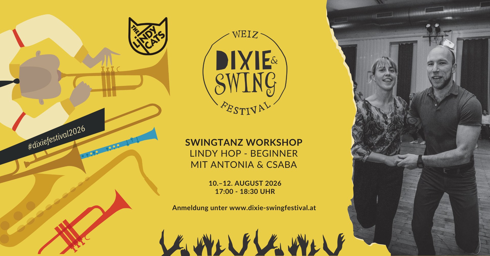Dixie- & Swingfestival Weiz - Lindy Hop BEGINNER Workshop mit Antonia & Csaba