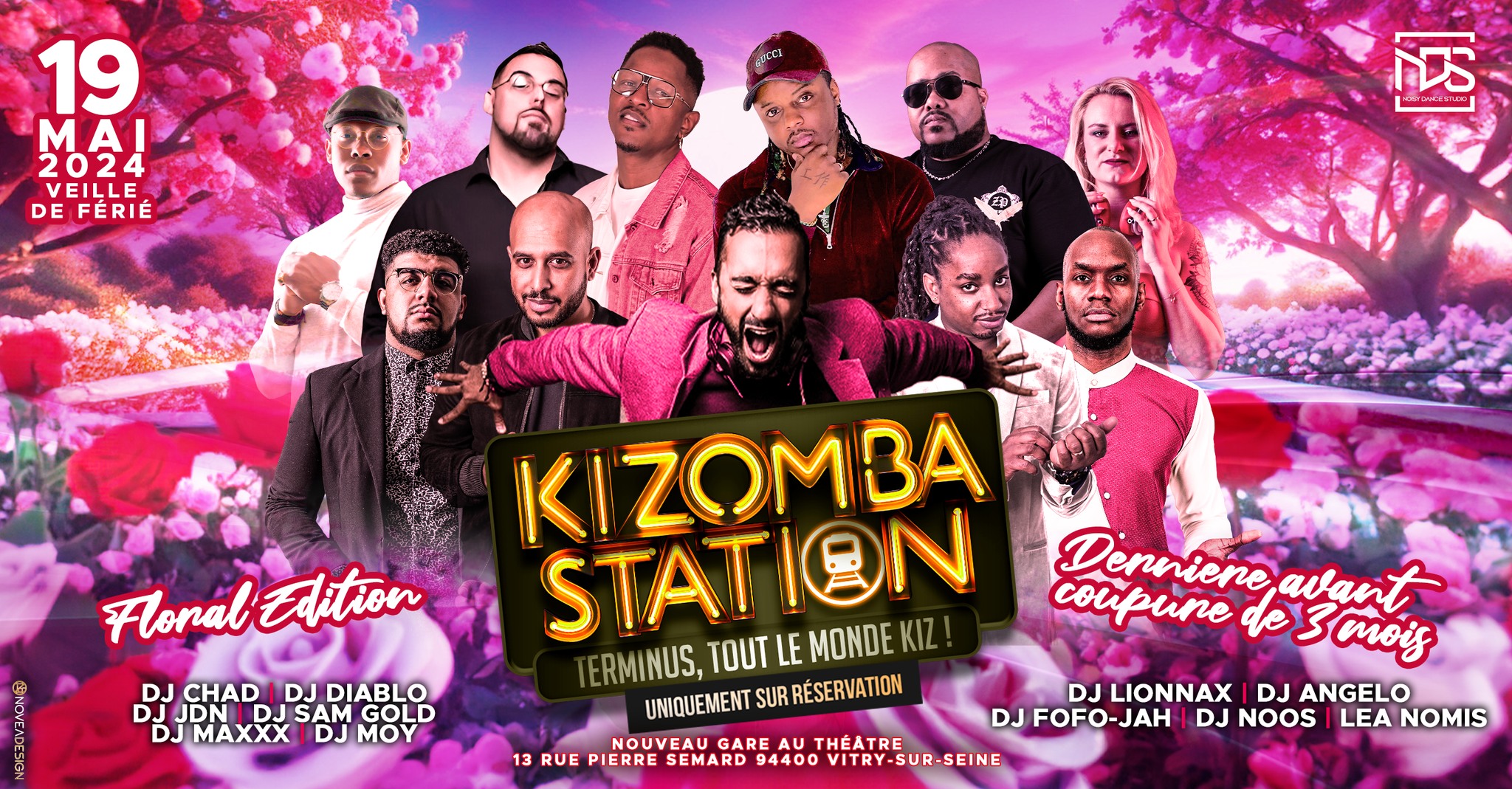 Kizomba Station - Dimanche 19 Mai (veille ferie) - Floral Edition - Derniere avant coupure de 3 mois
