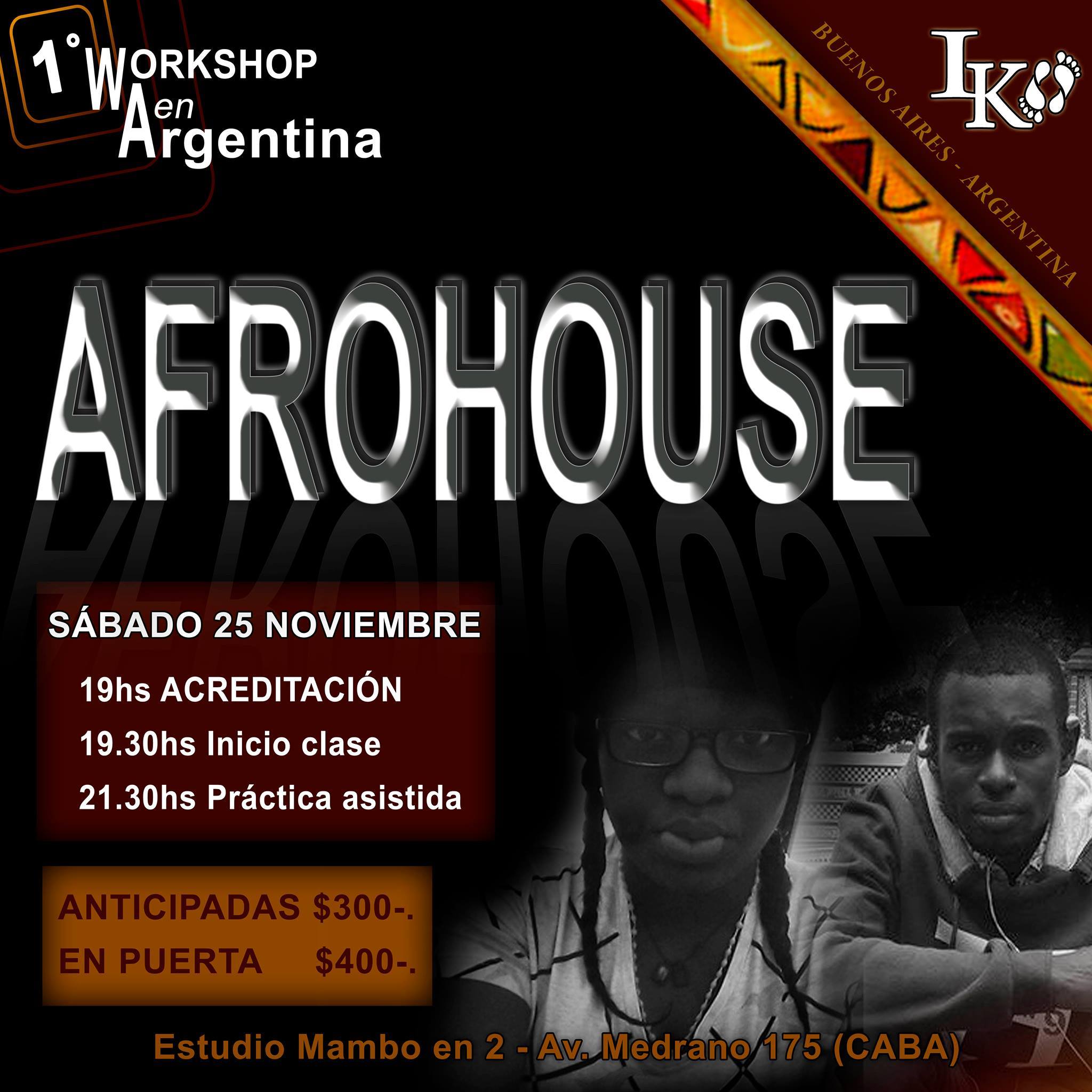 1º workshop de Afrohouse en Argentina