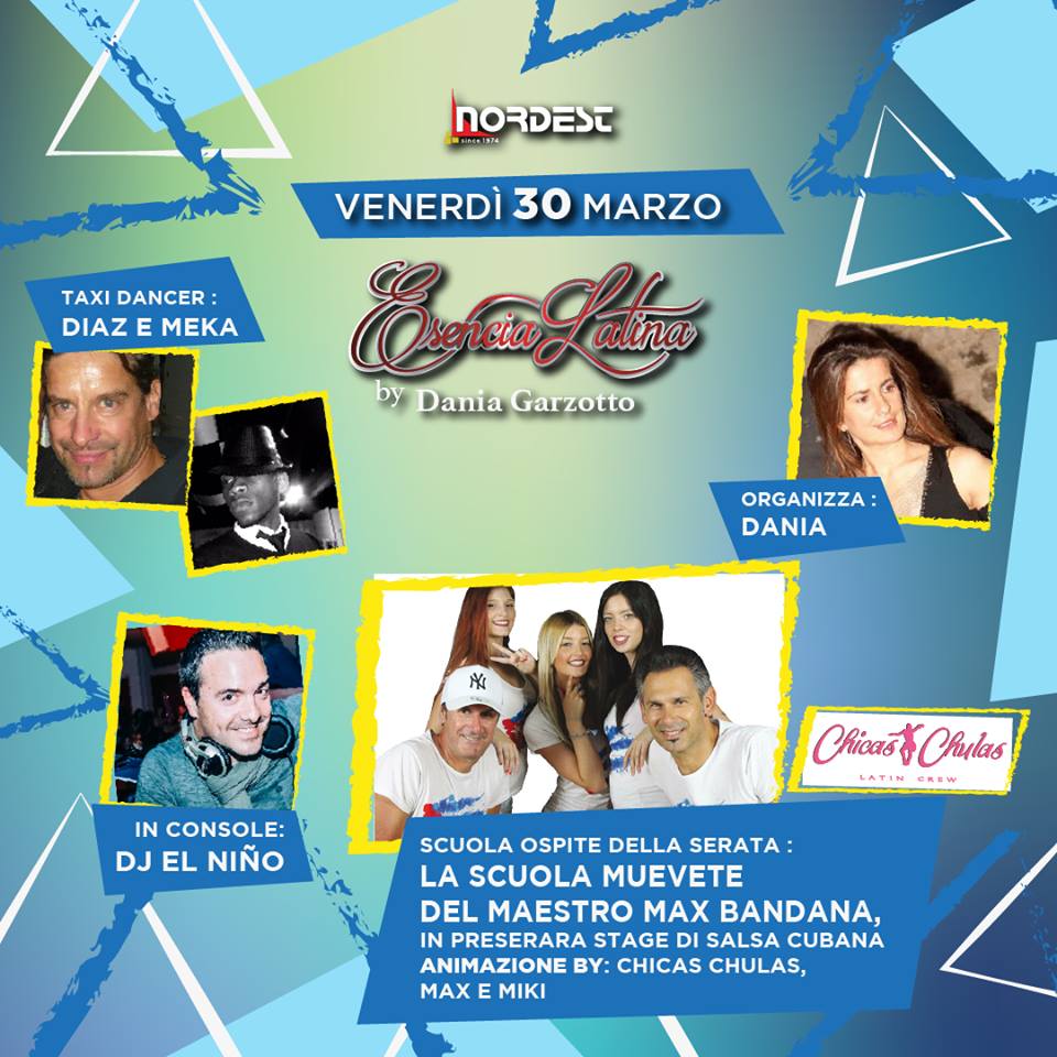Nordest 30 marzo -Sala Conga - Esencia Latina