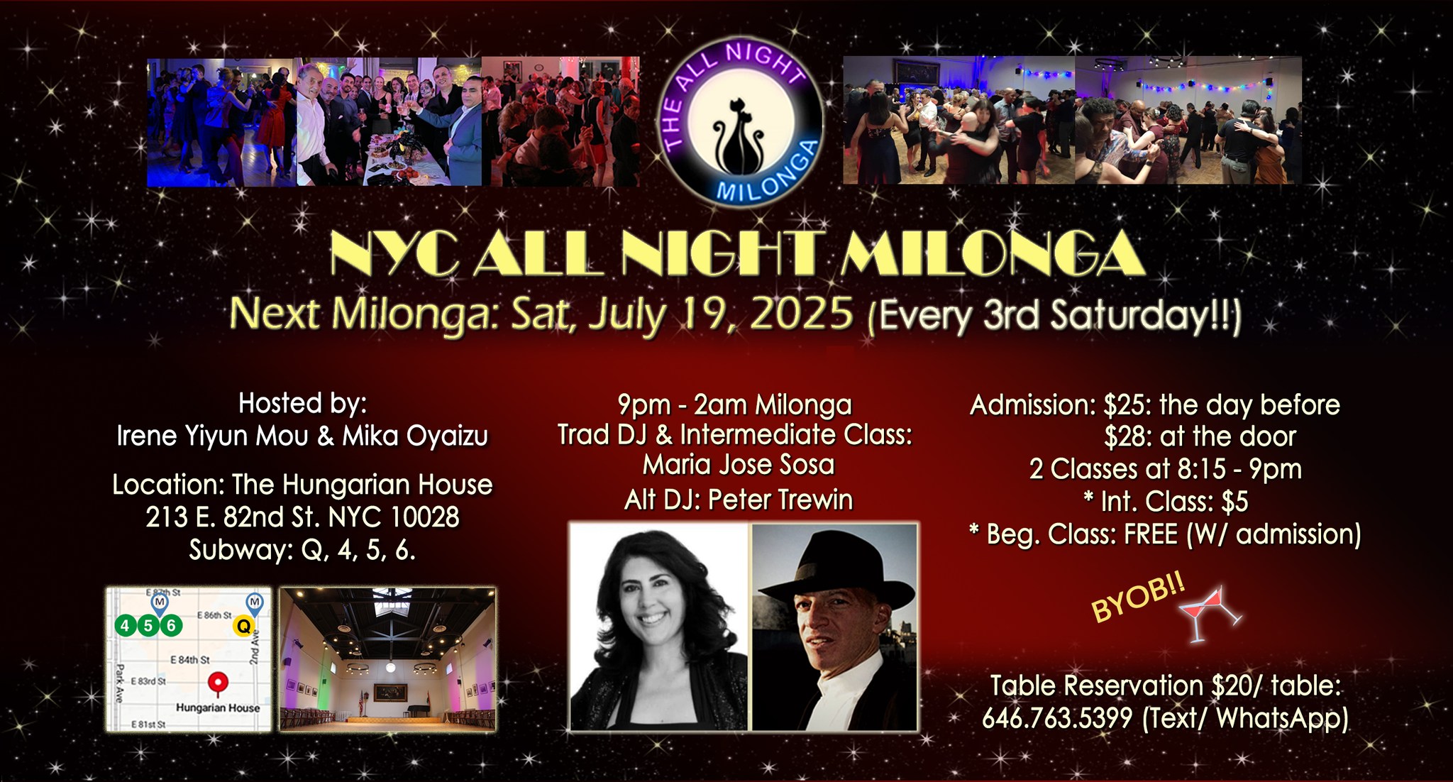 July 19 All Night Milonga @ Hungarian House