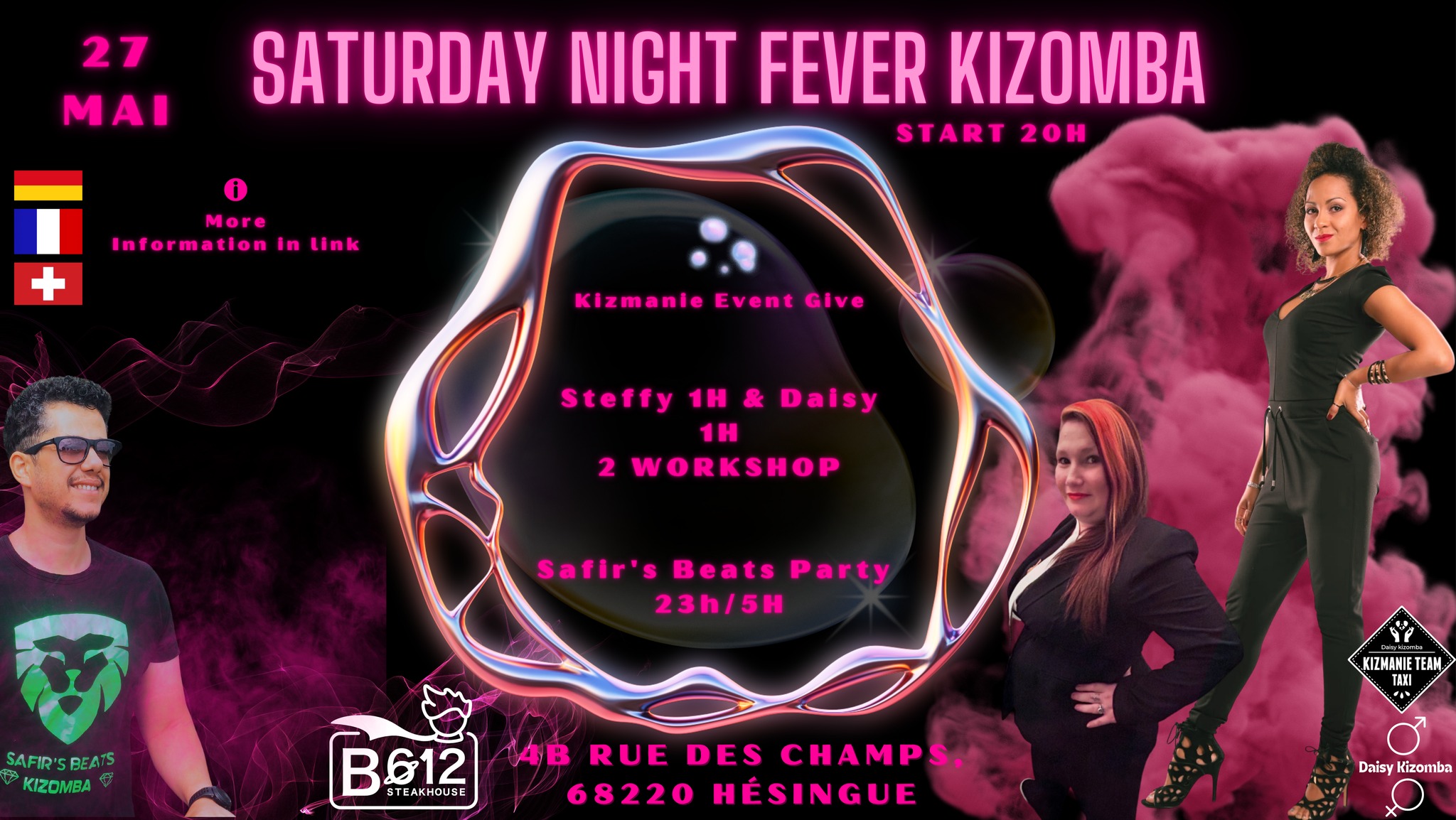 Saturday Night Fever Kizomba (Workshop Urban for Men and Woman)