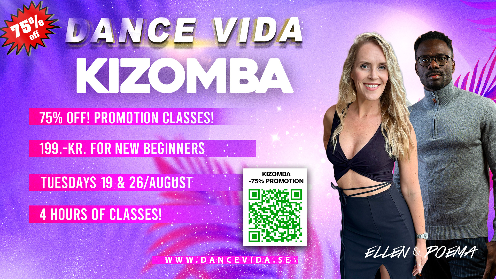 KIZOMBA 75%OFF! PROMOTION CLASSES FOR NEW BEGINNERS! 💃🏾🕺🏽