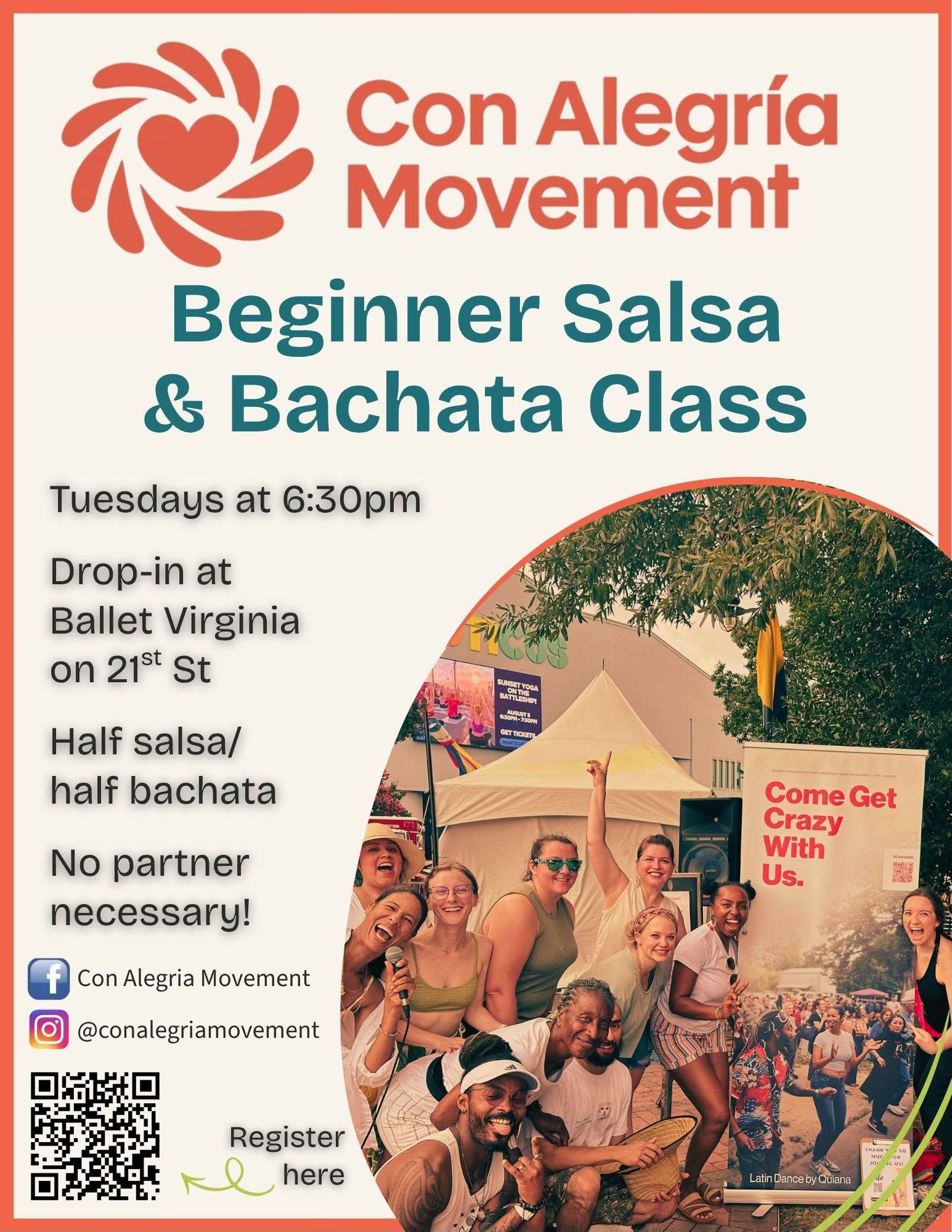 Weekly Salsa Bachata Intro Class - Walk-Ins Welcome